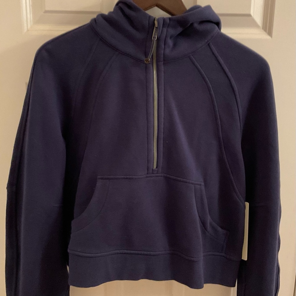 Lululemon Scuba Oversized 1/2 Zip Hoodie - NWT - Night Sea - XS / S - Picture 3 of 10